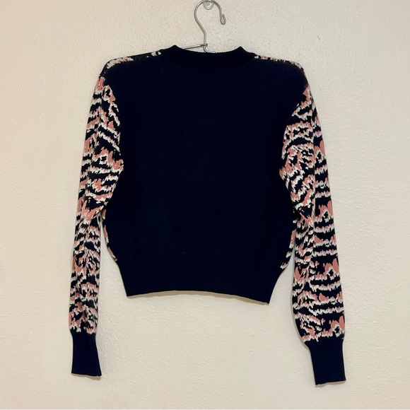 Bardot Jr. Roar Intarsia Contrast Trim Sweater Size 16 - Picture 2 of 10